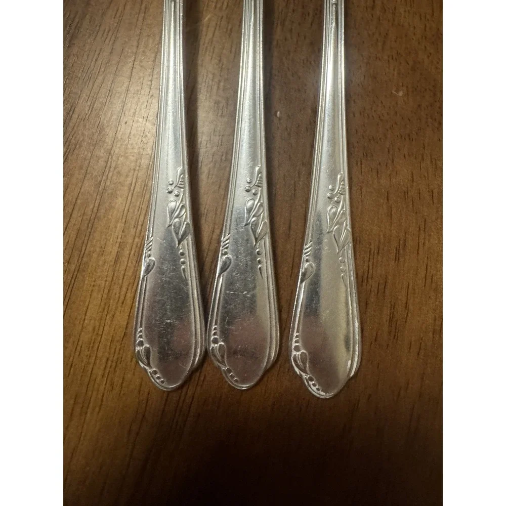 Wm. A. Rogers A1 Plus Oneida Ltd Set of 3 Silverplate Dinner Forks